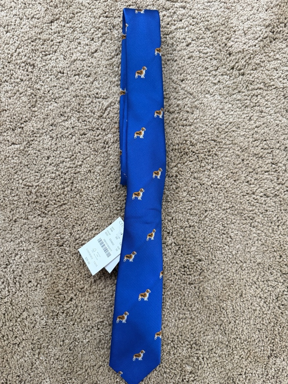 Crewcuts Royal Blue Boys' Tie with Dog Motif